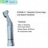 COXO® 4:1 Reduction Contra Angle Low Speed (90°reciprocation retate